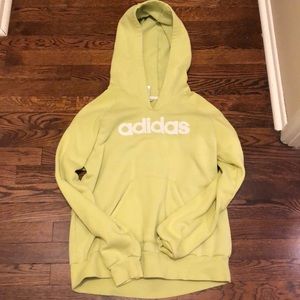 Adidas hoodie bright green
